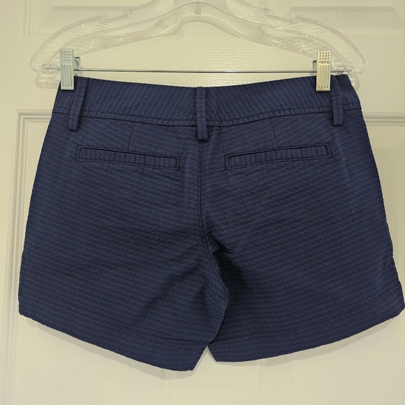 Lilly Pulitzer Callahan Shorts True Navy Jacquard Wave Size 00 - Picture 7 of 15
